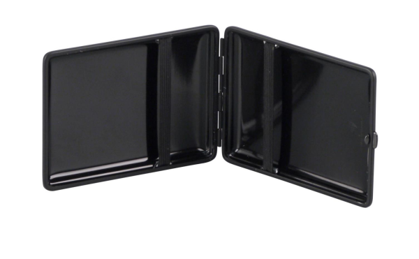 Zigarettenetui 100mm "Soft-Leder Carbonoptik Rahmen schwarz"